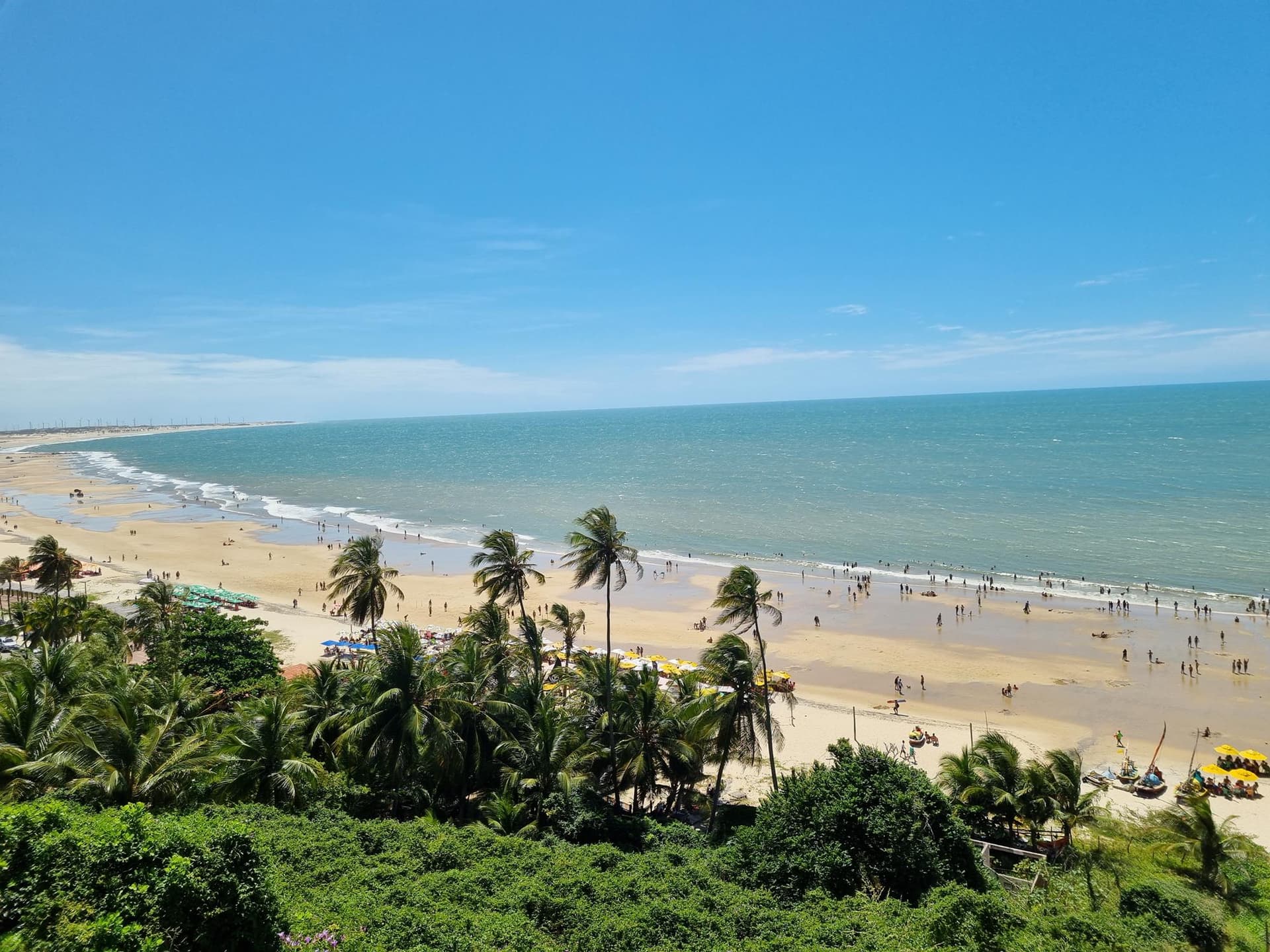 Vista panorâmica da praia de Lagoinha