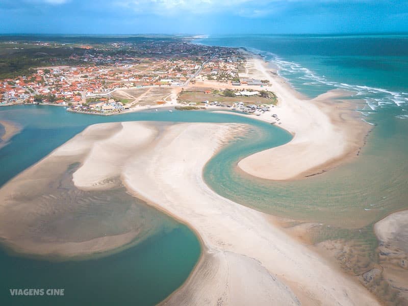 Encontro do rio com o mar no passeio Águas belas