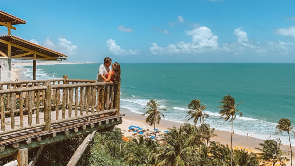Vista panorâmica da praia de Lagoinha